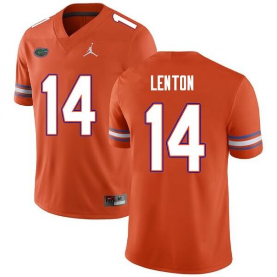 Men's Florida Gators #14 Quincy Lenton NCAA Nike Orange Authentic Stitched College Football Jersey JRH5262KI